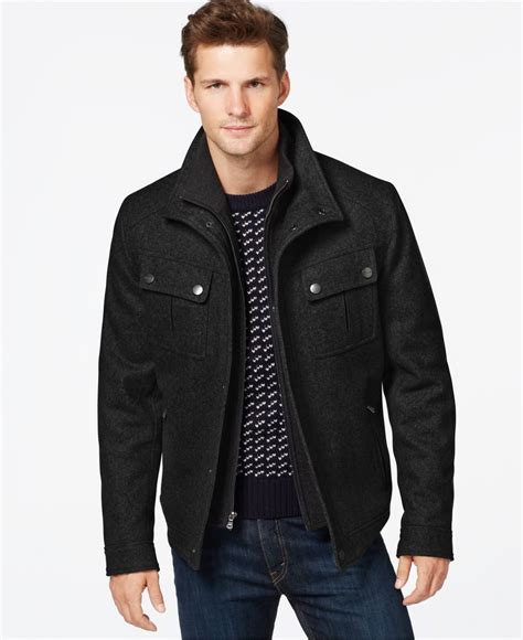 michael kors wool blend coat men|Wool Blend Coat .